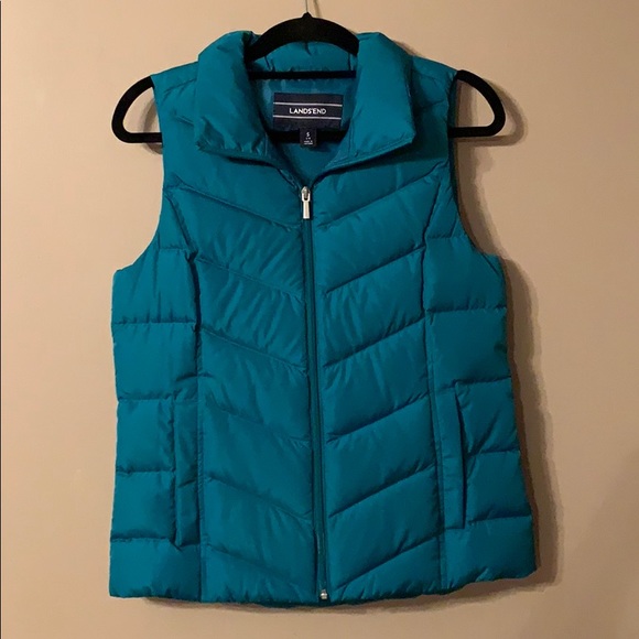 Lands' End Jackets & Blazers - NWOT Lands End puffer vest, size S (6-8), teal